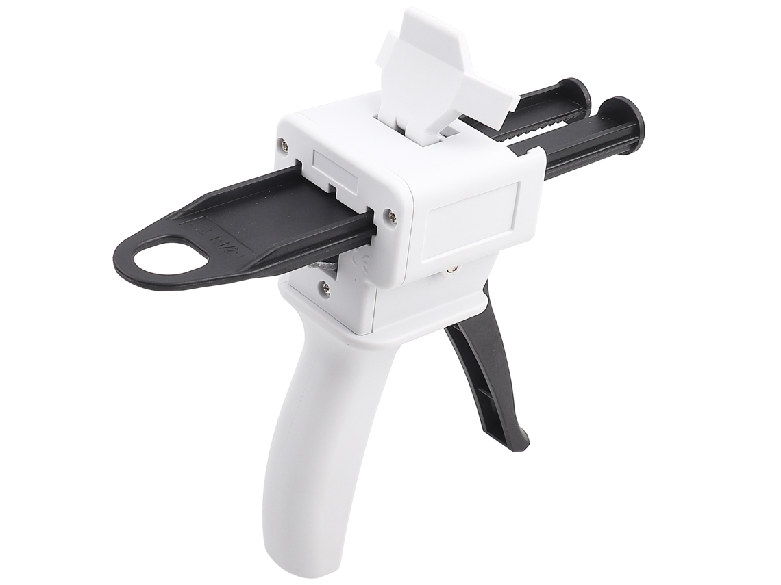 Pistola mezcladora y dispensadora de caucho de silicona para impresiones dentales (cartucho 1:1/2:1)