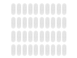 40 Clips Adhesivos Para Cables, No Requieren Perforación, Organizador De Cables Transparente Para El Hogar, El Automóvil Y La Oficina.