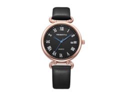Reloj De Pulsera De Cuarzo Para Mujer Con Correa De Pu, Estilo Moderno, Rosa, Negro, Azul, Rojo.