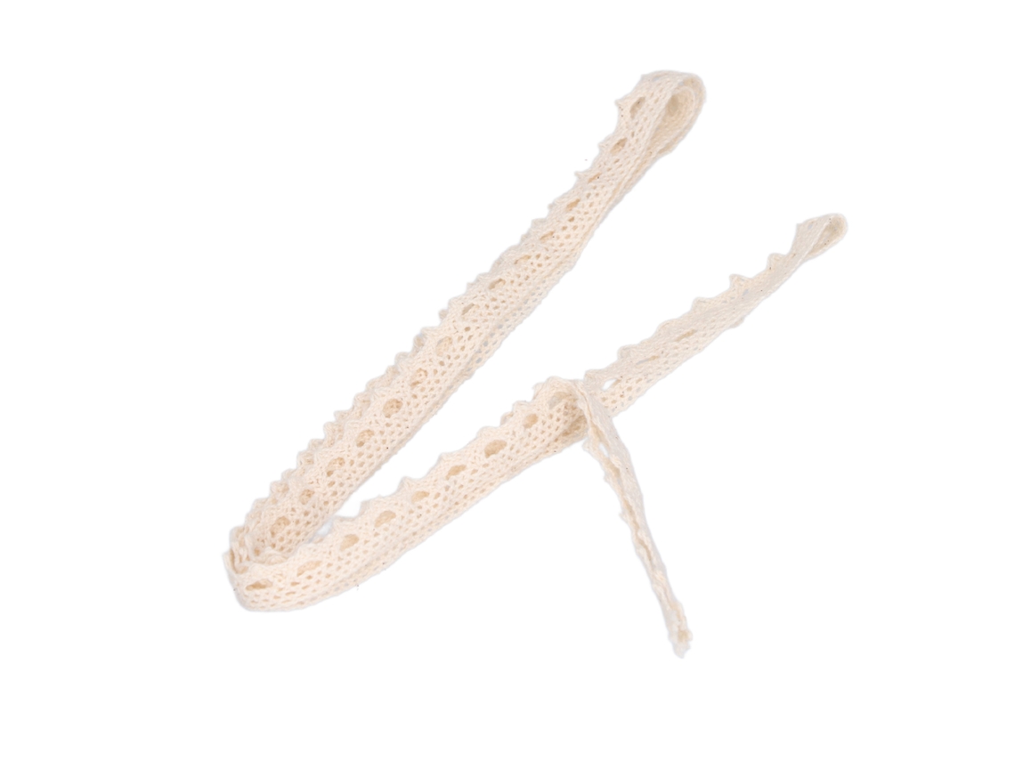Lazo De Encaje De Punto Claro Estilo Elegante Reutilizable Para Scrapbooking Y Costura Beige