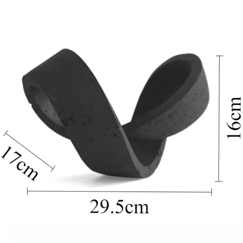 (estilo C - Negro) Adorno Decorativo Geométrico Con Pergamino, Hermosa Escultura Artística Para Sala De Estar
