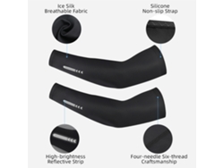 1 Par Brazo Cool Uv Protección Manga Deporte Upf 50 Ciclo Pesca Exterior