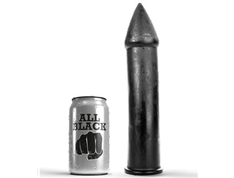 Estimulador ALL BLACK Dildo (24 cm)