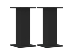 Conjunto 2 Soporte De Altavoces VIDAXL Negro Madera contrachapada (30x30x60 cm)