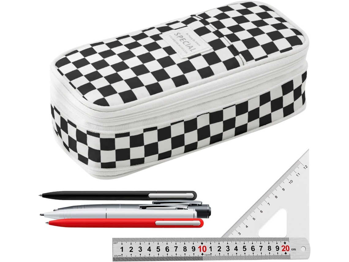 Estuche Para L Pices Organizador Con Doble Cremallera Y Compartimento Expandible Caja Plegable Material Escolar Est Tico