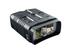 Gafas de visión nocturna Binoculares de visión nocturna 4k Binoculares de pantalla grande de 3 '' Admite WiFi, puede guardar fotos y videos (negro) CHRONUS