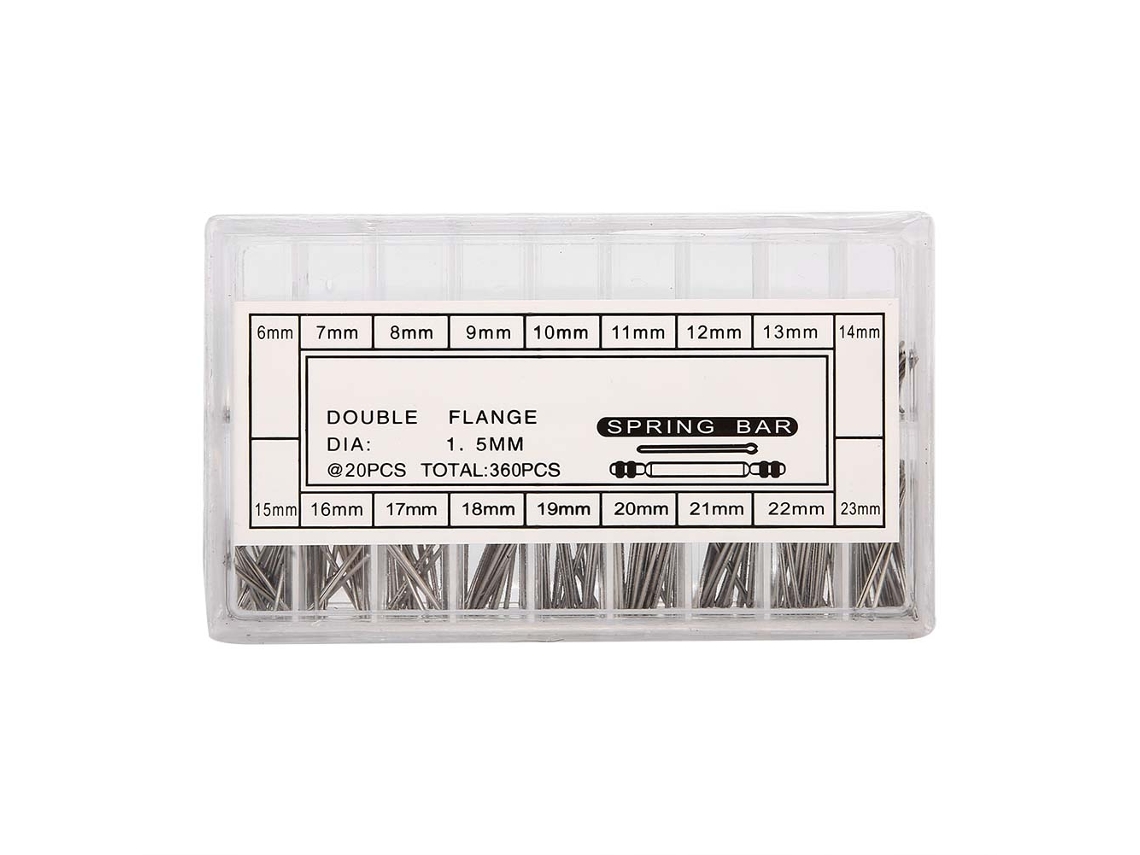 Pasadores De Resorte Profesionales De 1,5 Mm Para Reparación De Relojes Con Estuche, 360 Piezas, Semimicromodo.