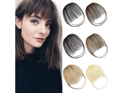 2026-clip On Bangs Pelo Humano Remy Flequillo Frontal Aire Extensiones De Pelo Para Mujer