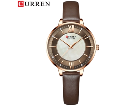 Relojes de Moda para Mujer Reloj de Pulsera con Correa de Cuero Genuino de Cuarzo Reloj Impermeable para Mujer-Color 3 LUUCOZK