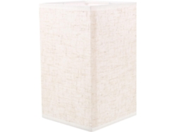 Casquillo rectangular beige E27 para lámparas de mesa y bombillas pequeñas, diseñado para su uso en salas de estar y SFUSHO.