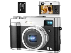 Máquinas Fotográficas Compactas SZSMART  Dc203 5K 48Mp com Foco Automático Zoom 16X 2 8 Polegadas Tela Preto