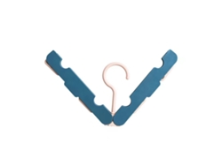 Percha plegable antiadherente
