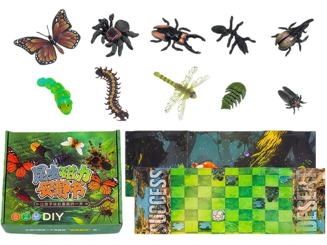 Libro De Actividades Con Pegatinas Magnéticas Juguete Magnético Articulaciones Móviles,