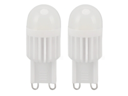 Rebe-2pcs Bombillas Led G9 Regulables 2w 180lm 14 Perlas Base Doble Pin Para Lámpara Mesa Pared Candelabro 220v