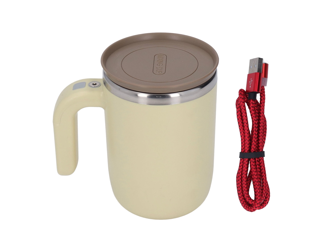 Taza De Mezclado Automático De Carga Magnética De Acero Inoxidable Para Café, Té, Chocolate Caliente Y Leche