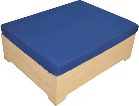 Pufe Box BOX FURNITURE Industrial Azul (Madera - 80x100x39 cm)