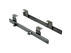 2026altiro-kit De Rieles Ajustables Para Bandeja De Teclado Con Rodamientos De Bolas, Acero, Chapado En Zinc Negro, 35,9 Cm X 7 Cm