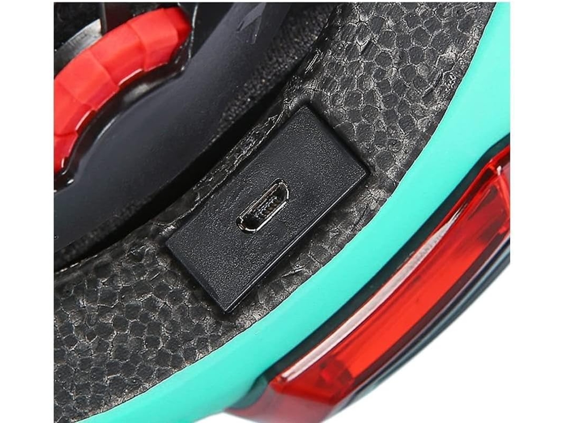 Casco de ciclismo con LED, casco protector con luz recargable por USB, luces traseras Gokoco
