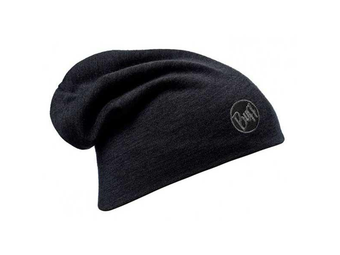 Sombrero para Hombre BUFF Heavy Merino Wool Negro para Montaña (Tamaño  Unico)