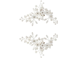 Clipes De Sapato Elegantes Em Liga Metálica Com Ornamento Prateado Para Decoração Requintada De Sapatos De Casamento.