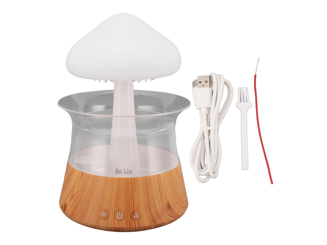 Humidificador Con Difusor De Aromas Rain Cloud Y Luz Led Para Aceites Esenciales De Aromaterapia En El Dormitorio.
