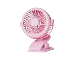 Ventilador Usb Recargable Con Clip, 3 Velocidades, Ajustable 360°, Para Escritorio, Carrito, Coche, Hogar.
