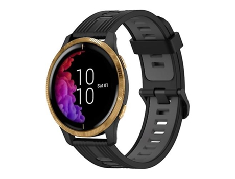 Correa Smartwatch Para Garmin Venu 20Mm Negro-Gris VENISYMLIS