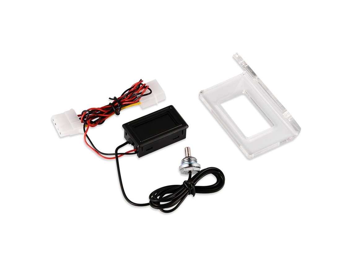 TRUYUETY Kit Detector de Temperatura para PC, Termómetro Digital con Pantalla LCD para Refrigeración Líquida