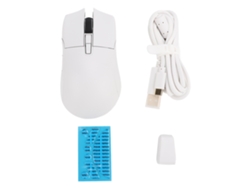 Ratón inalámbrico para juegos con tres modos, 2.4G, USB-C, Bluetooth, 26kdpi y sensor óptico programable.