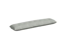Cojín De Espalda Gris Claro 200 X 50 Cm Tela De Pana