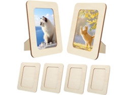 Juego 6 Marcos Fotos Rectangulares Tarjetas Pintura Manualidades Proyectos Bricolaje