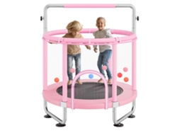 Trampolín infantil de 147 cm con red de seguridad y accesorios Tekmaquinas