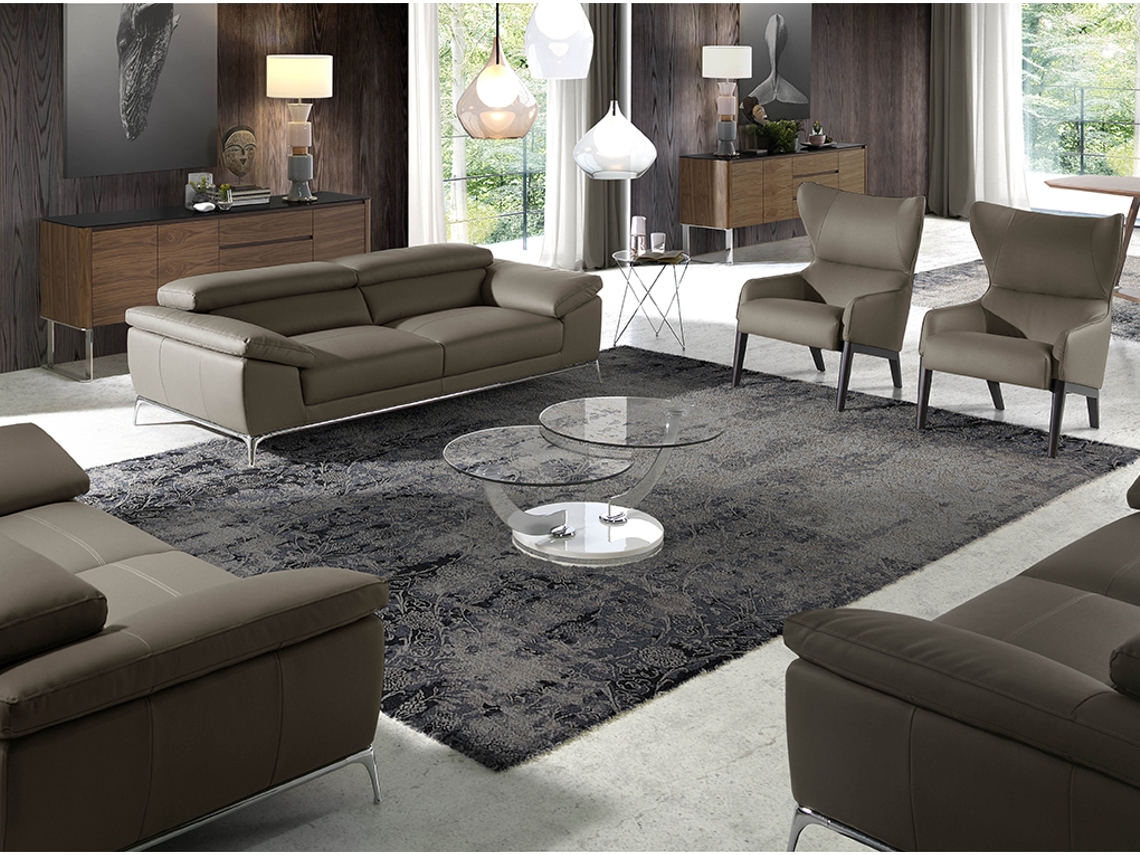Aparador ANGEL CERDÁ. 3060 (Marrón, Negro - MDF, Madera, Acero Inoxidable - 200 x 50 x 81 cm)