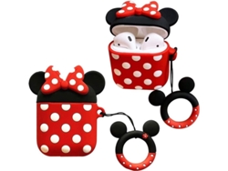Nueva Funda De Silicona 2025 Para Airpods 1 Y 2, Funda Divertida Y Adorable Con Diseño De Dibujos Animados En 3d (minnie Mouse)