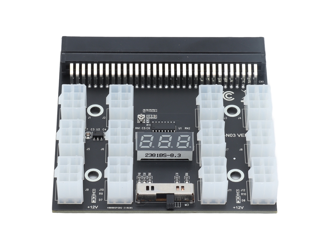 Adaptador De Corriente Hp Server De 12 Puertos Y 6 Pines Con Pantalla Digital