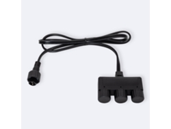 Conector Triple Easyfit 12V Negro LEDKIA