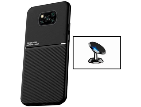 Funda y Soporte Xiaomi Redmi Poco X3 Pro PHONECARE Magnetic Lux Negro