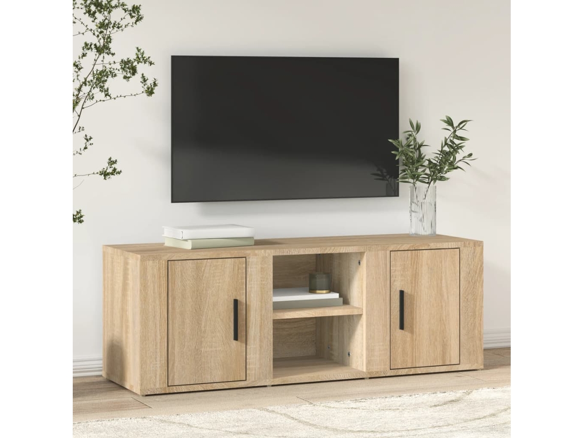 Estantería/Mueble para TV 100x31,5x35 cm Madera de Roble Sonoma