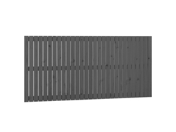 Maison Exclusive - Cabecero De Cama De Pared Madera Maciza Pino Gris 185x3x90 Cm