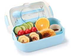 Set de lonchera Bento, Bento para niños y adultos, reutilizable con tenedor y cuchara Chaberlu (sin vaso)