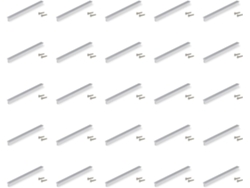 EMUCA Lote de 25 tiradores para muebles Dublin - Distancia entre agujeros 160mm - Aluminio - Anodizado Mate
