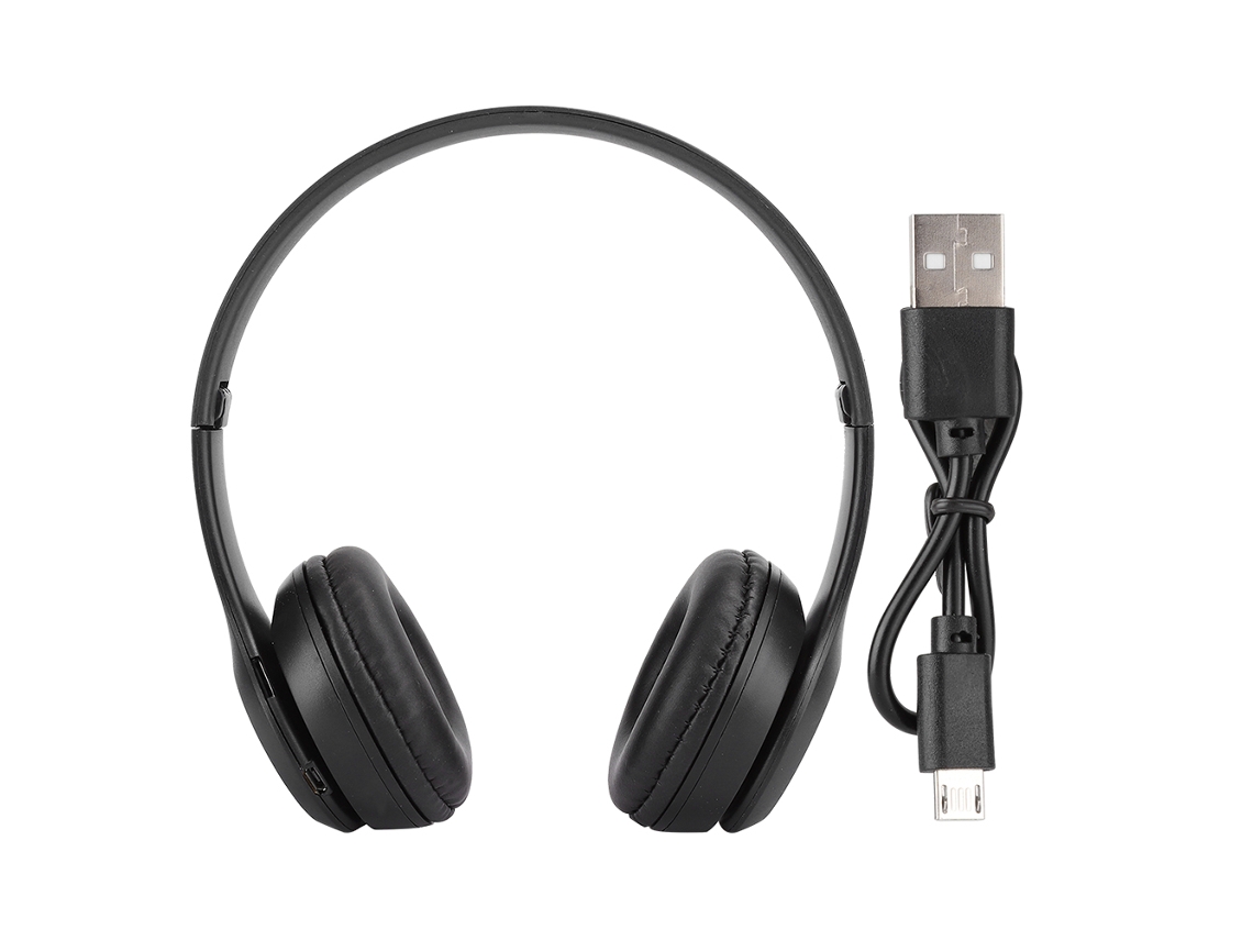 Auriculares inalámbricos Bluetooth portátiles Junli con reducción de ruido, plegables.