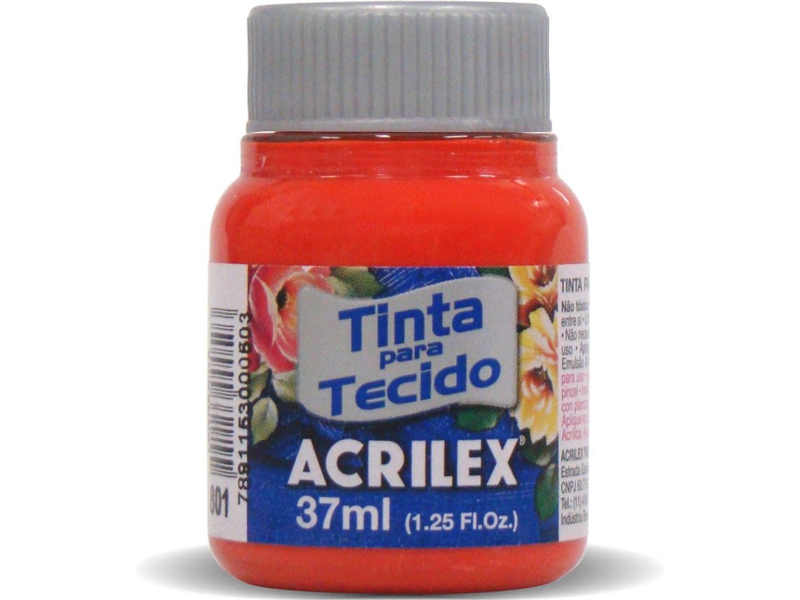 Tinta de Tela Mate Acrilex Mandarina (04140/801 37ml)