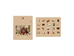 40 pegatinas románticas vintage de la serie Quicksand con diseños delicados de mascotas, calcomanías nostálgicas para diario, cuaderno y libro.