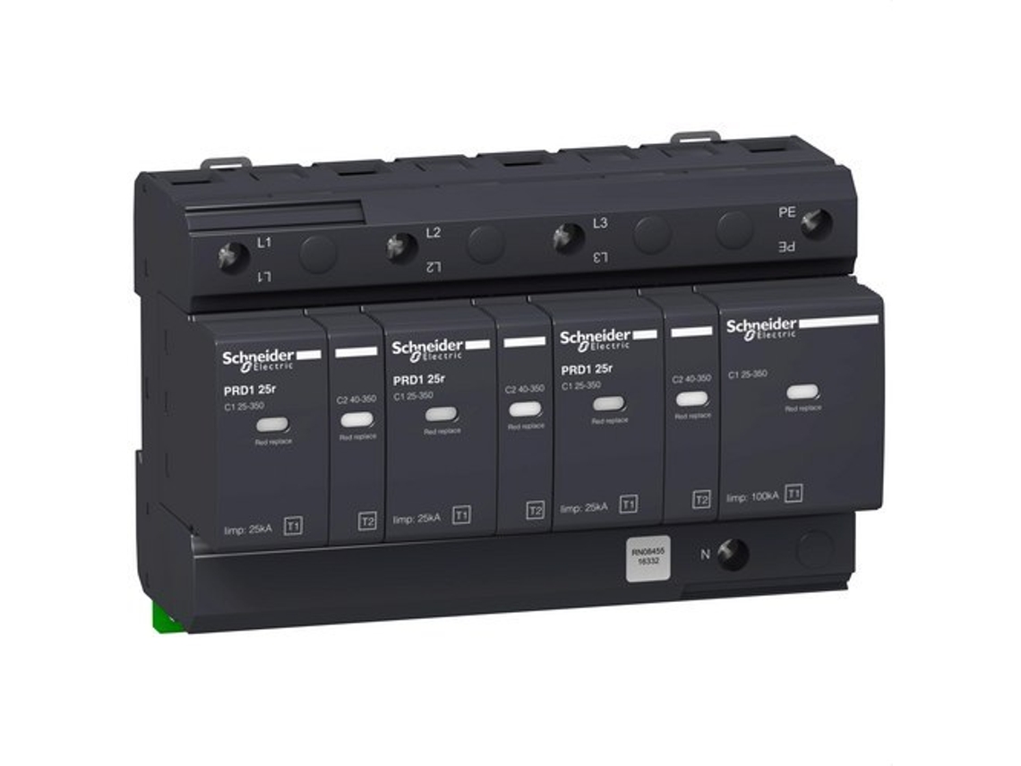 Limitador de sobretensiones PRD1-25r ·p+N 23/400-350V con cartucho conectable SCHNEIDER ELECTRIC