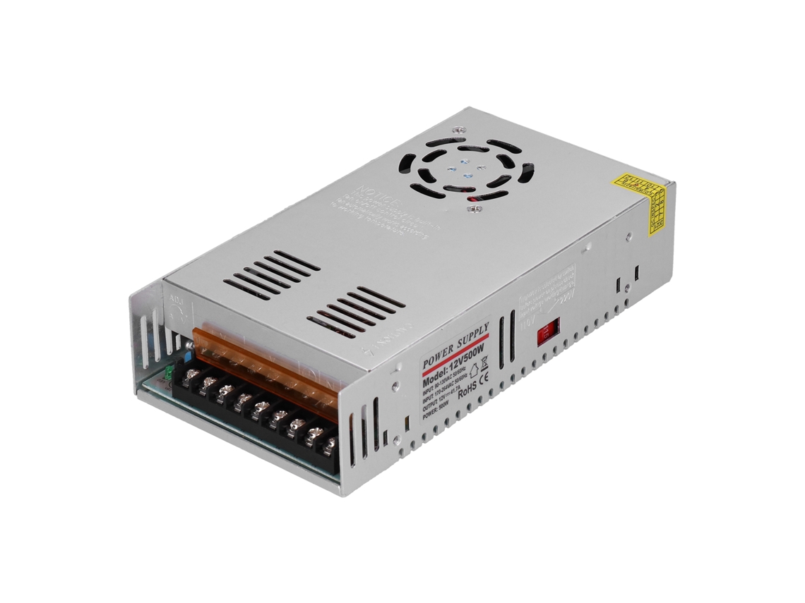 Fuente De Alimentación Switching Regulada Ac 90-264v A Dc 12v 500w 41.7a Para Equipos Industriales Y De Monitoreo