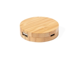 Puerto Nature Bambú Usb 1 Puerto Tipo C. 2 Puertos Usb 2.0