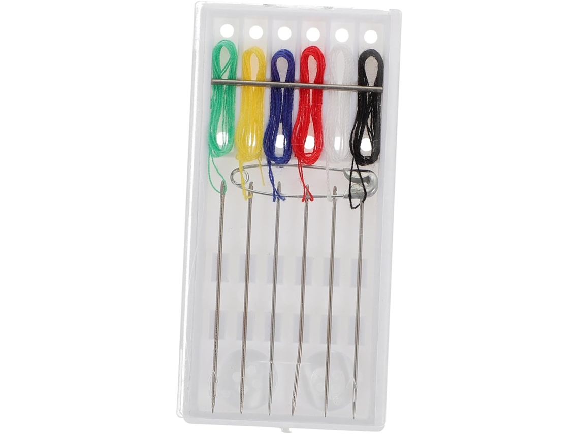 Kit De Costura Desechable, Agujas, Hilos De Colores, Caja De Herramientas, Reparaciones De Viaje.