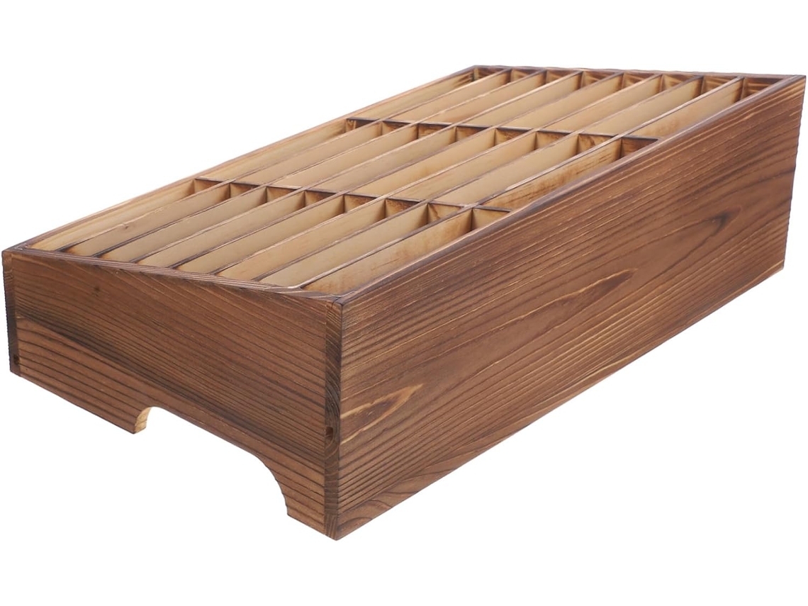 Caja De Almacenamiento De Madera Para Teléfonos Móviles, Organizador Multiusos Para Oficina Y Habitación.