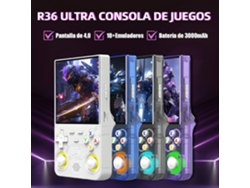 Consola Portatil R36 Ultra 128gb 22.308 Juegos De Los 80,90s Morado,nuevo,novo